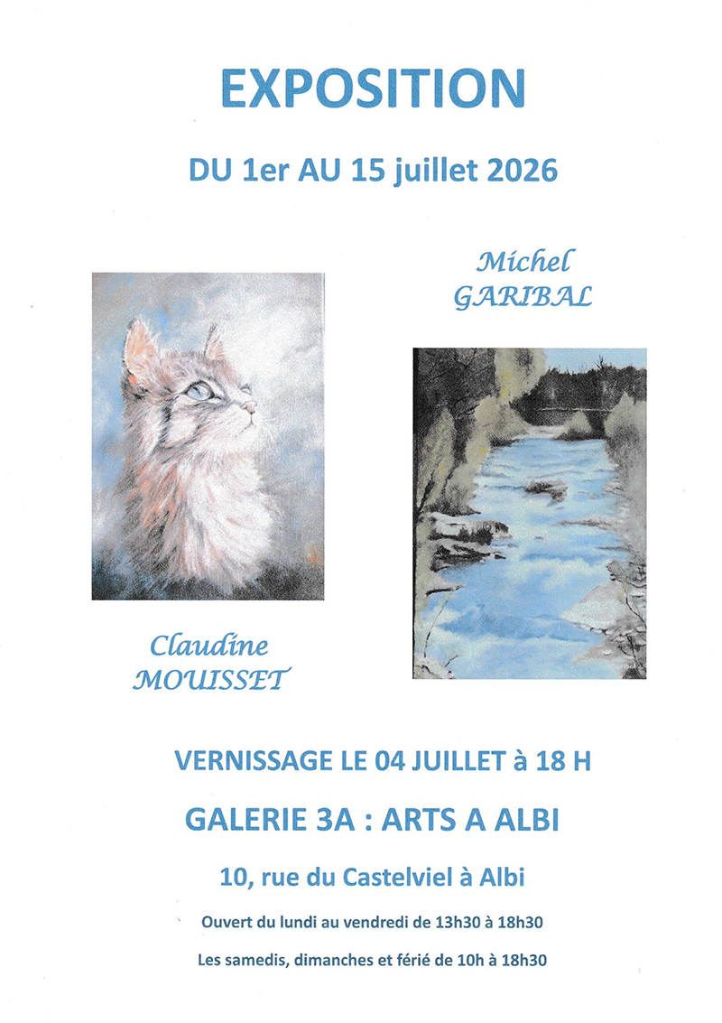 galerie-3A-albi-exposition-Juillet-2026-artistes-centre-ville
